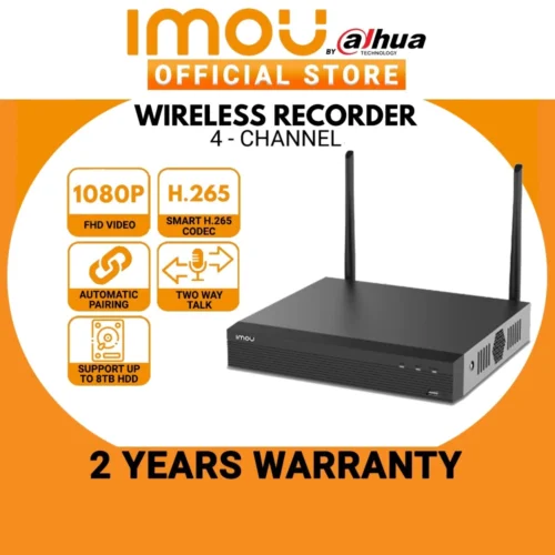 Imou Wireless Recorder FHD Video 4 Channel ONVIF Auto Pairing NVR